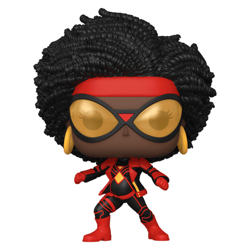 Boneco Funko POP Mulher Aranha 1228 Marvel Disney Animação Filme Homem Aranha Através do Aranha Verso Universo Vingadores Brinquedo Colecionável Presente Coleção Criança