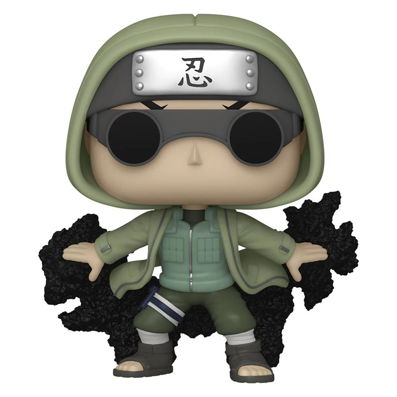 Boneco Pop Funko Shino Aburame 1509 Esfera de Insetos Anime Naruto Shippuden Original Brinquedo Colecionável Presente Coleção Criança