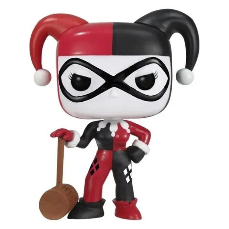 Boneco Funko POP Harley Quinn com Martelo 45 DC Comics Filme Animação Desenho Brinquedo Colecionável Coleção Criança