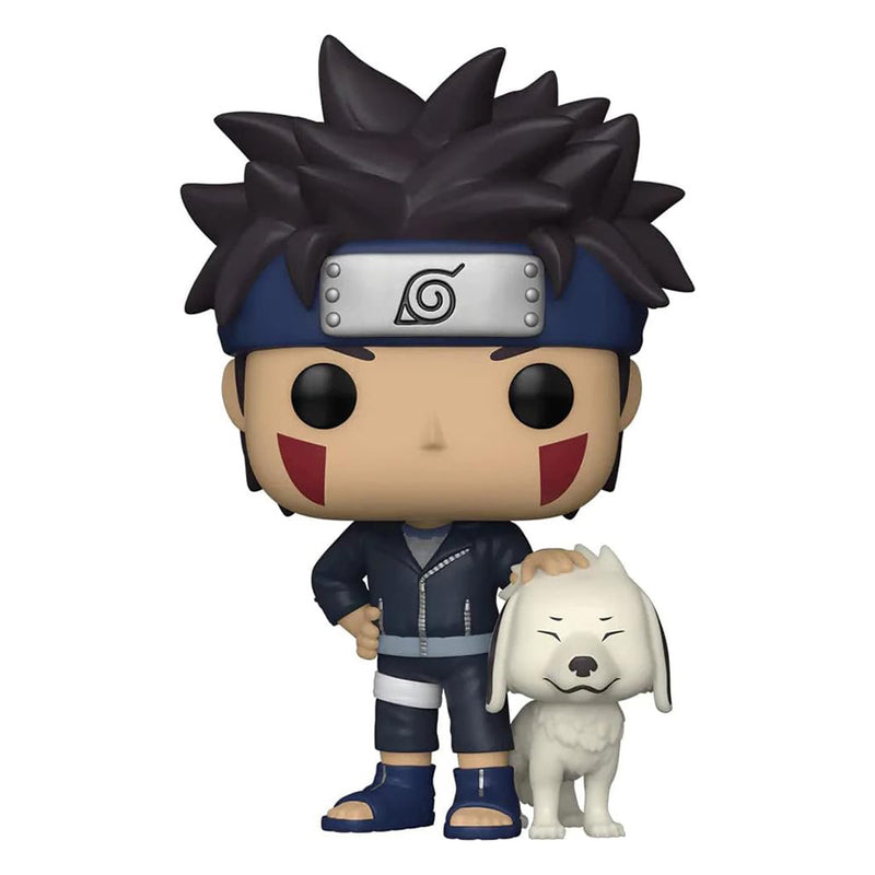 Boneco Pop Funko Kiba e Akamaru 1194 Anime Naruto Shippuden Original Brinquedo Colecionável Presente Coleção Criança