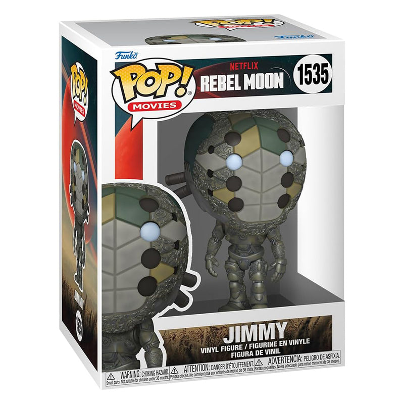 Boneco Funko POP Jimmy 1535 Netflix Série Rebel Moon Brinquedo Colecionável Presente Coleção Criança