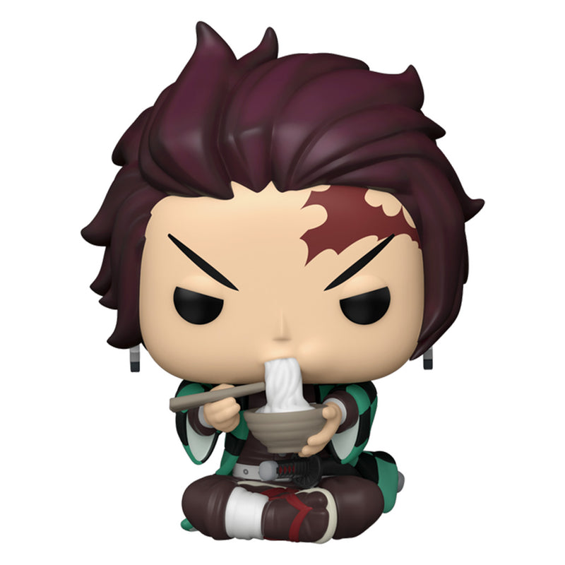 Boneco Funko POP Kamado Tanjiro Comendo Macarrão 1304 Anime Demon Slayer Kimestu no Yaiba Brinquedo Colecionável Presente Coleção Criança