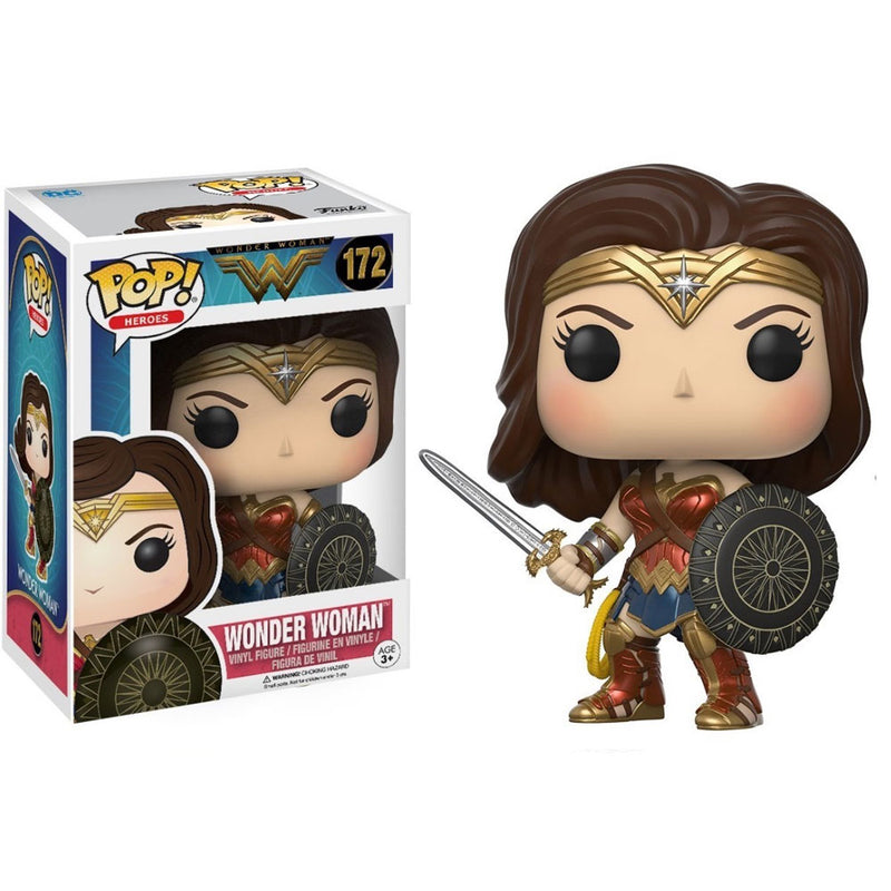 Boneco Funko POP Mulher Maravilha DC Comics Filme Mulher Maravilha Brinquedo Colecionável Coleção Criança