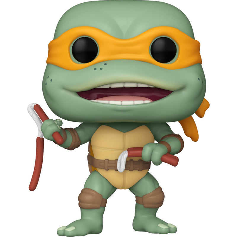 Boneco Funko POP Michelangelo com Nunchucks 1611 Tartarugas Ninja Adolescentes Mutantes 1990  Figura de Vinil Brinquedo Colecionável Coleção Criança