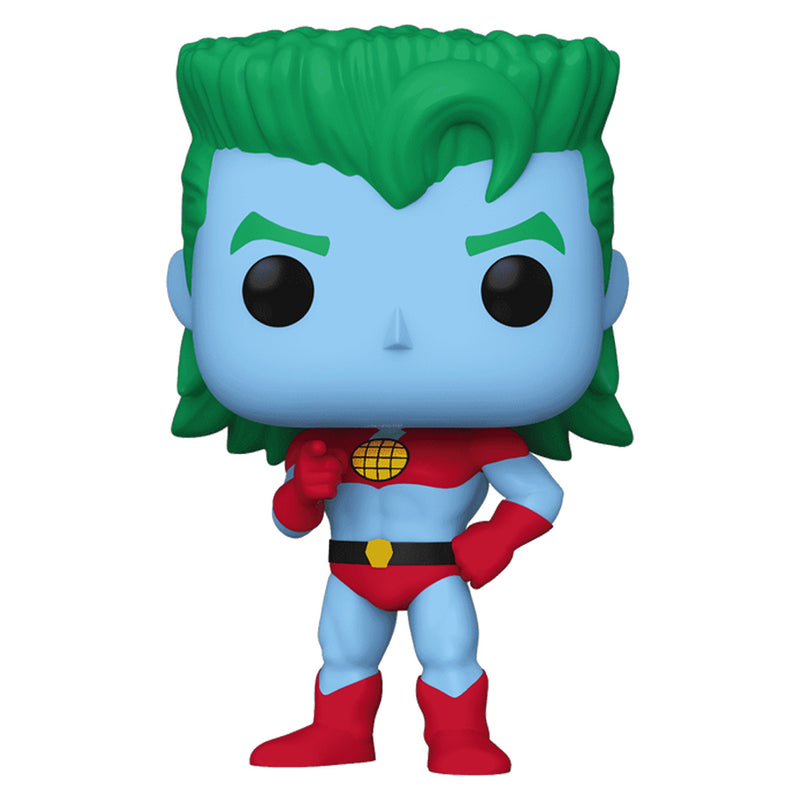 Boneco Funko POP Capitão Planeta 1323 Animação as Aventuras do Capitão Planeta Brinquedo Herói Colecionável Presente Coleção Colecionável Criança