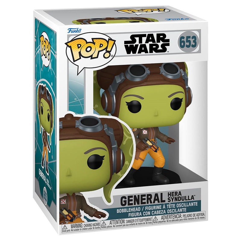 Boneco Funko POP General Hera Syndulla 653 Star Wars Disney Série Ahsoka Brinquedo Colecionável Presente Coleção Criança