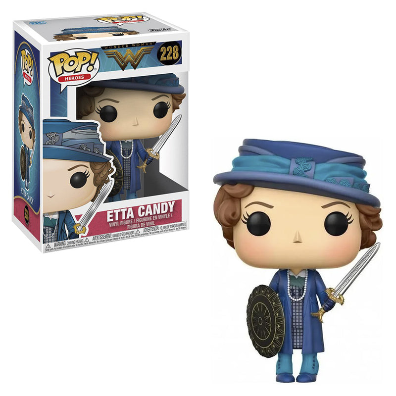 Boneco Funko POP Etta Candy 228 DC Comics Filme Mulher Maravilha 1984 Brinquedo Colecionável Coleção Criança