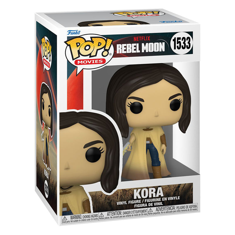 Boneco Funko POP Kora 1533 Netflix Série Rebel Moon Brinquedo Colecionável Presente Coleção Criança