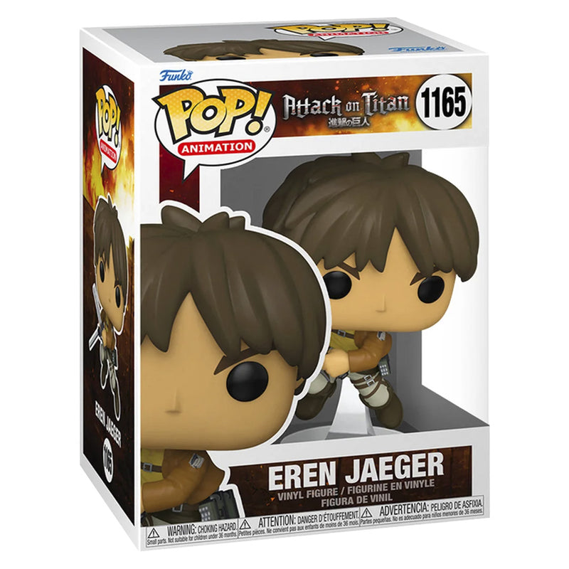 Boneco Funko POP Eren Jaeger 1165 Anime Atack On Titan Brinquedo Colecionável Presente Coleção Criança