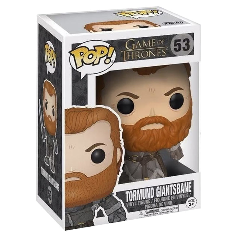 Boneco Funko POP Tormound Giants 53 Game Of Thrones Série TV Brinquedo Colecionável Presente Coleção Criança