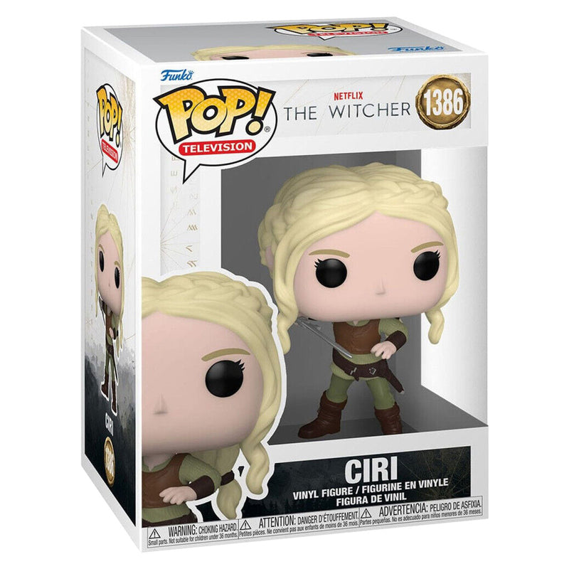 Boneco Funko POP Série The Witcher Ciri 1386 Funko Pop Television Netflix Brinquedo Colecionável Presente Criança