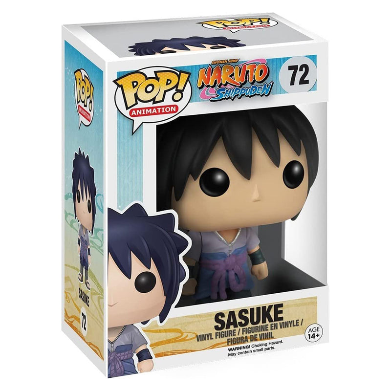 Boneco Pop Funko Sasuke 72 Anime Naruto Shippuden Original Brinquedo Colecionável Presente Coleção Criança