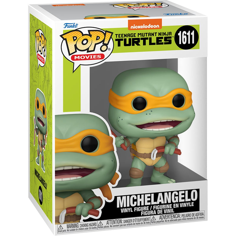 Boneco Funko POP Michelangelo com Nunchucks 1611 Tartarugas Ninja Adolescentes Mutantes 1990  Figura de Vinil Brinquedo Colecionável Coleção Criança