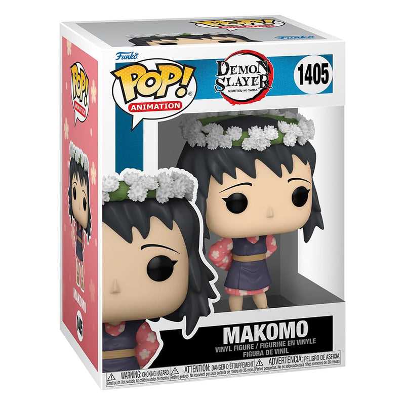 Boneco Funko POP Makomo 1405 Anime Demon Slayer Kimestu no Yaiba Brinquedo Colecionável Presente Coleção Criança