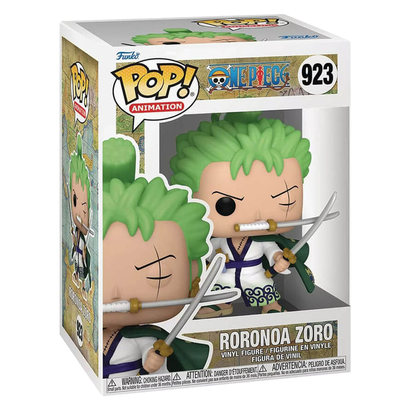 Boneco Funko POP Roronoa Zoro 923 Anime One Piece Brinquedo Colecionável Presente Coleção Criança