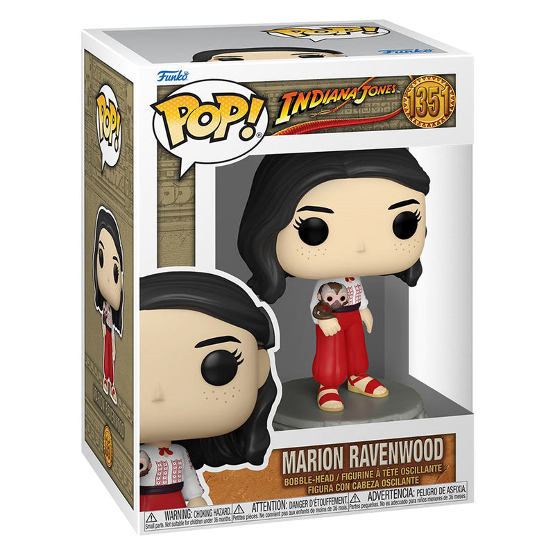 Boneco Funko POP Marion Ravenwood 1351 Filme Os Caçadores da Arca Perdida Cinema Brinquedo Colecionável Presente Criança