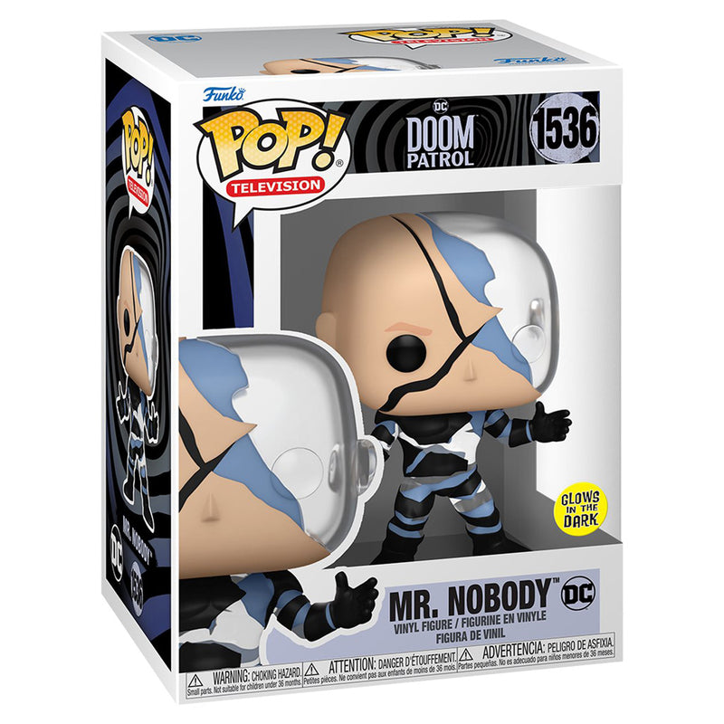 Boneco Funko POP Sr Ninguém 1536 DC Comics Série Doom Patrol Brinquedo Colecionável Presente Coleção Criança