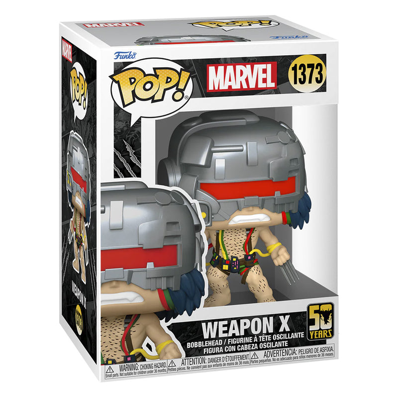 Boneco Funko POP Wolverine 50º Aniversário Arma X 1373 Marvel Disney Filme XMen Vingadores Brinquedo Colecionável Presente Coleção Criança