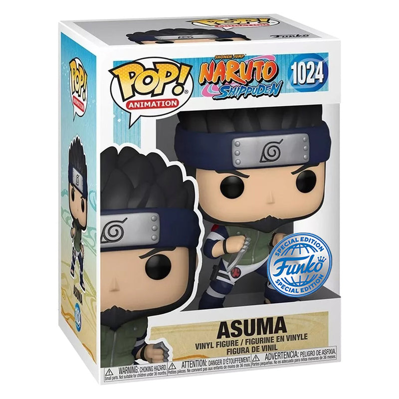 Boneco Pop Funko Asuma 1024 Anime Naruto Shippuden Original Brinquedo Colecionável Presente Coleção Criança