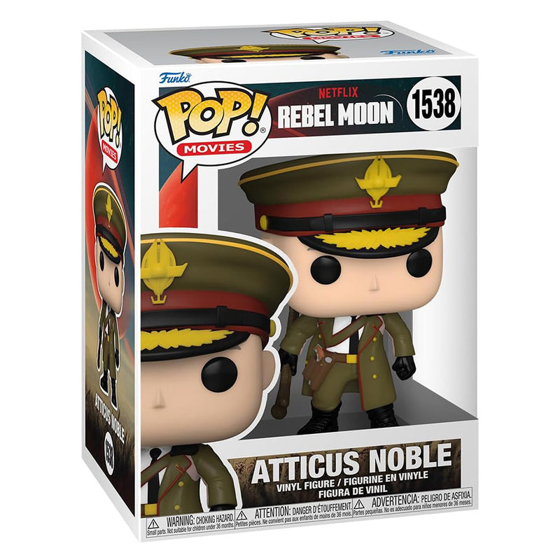 Boneco Funko POP Atticus Nobre 1538 Netflix Série Rebel Moon Brinquedo Colecionável Presente Coleção Criança