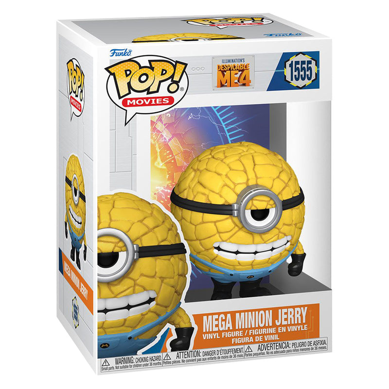 Boneco Funko POP Mega Minion Jerry 1555 Disney Filme Meu Malvado Favorito Brinquedo Minions Despicable ME Colecionável Presente Coleção Colecionável Criança