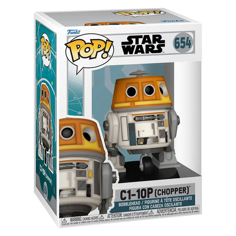 Boneco Funko POP C1-10P Chopper Star Wars Disney Série Ahsoka Brinquedo Colecionável Presente Coleção Criança