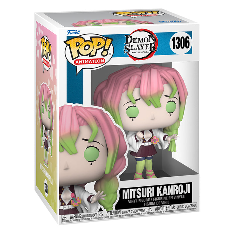 Boneco Funko POP Mitsuri Kanroji 1306 Anime Demon Slayer Kimestu no Yaiba Brinquedo Colecionável Presente Coleção Criança