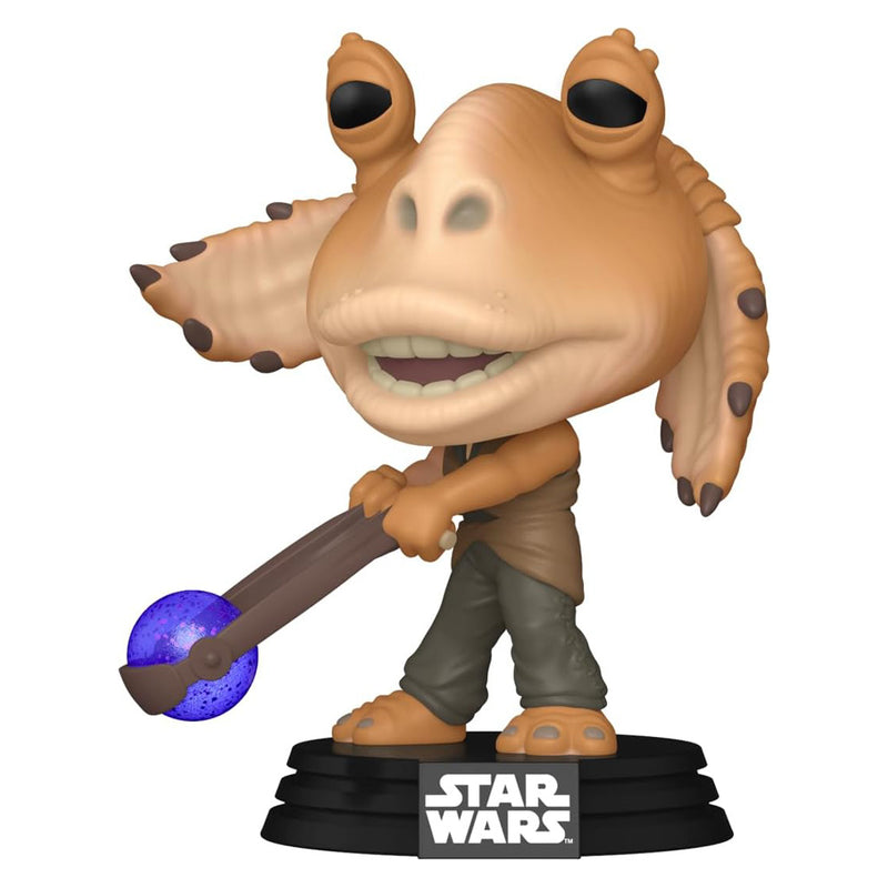 Boneco Funko POP Jar Jar Binks 700 Disney Lucas Filmes Filme Star Wars Episódio I Ameaça Fantasma Brinquedo Colecionável Presente Coleção Criança