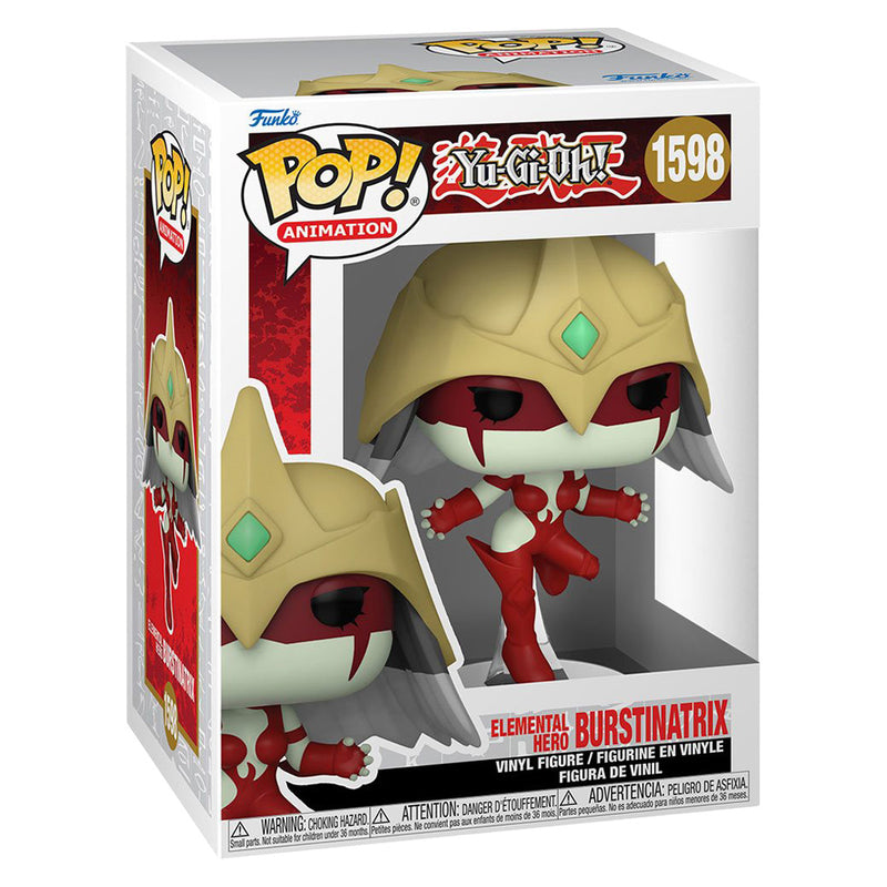 Boneco Funko POP Burstinatrix Elemental Hero 1598 Anime Yu-Gi-Oh Brinquedo Colecionável Presente Coleção Criança