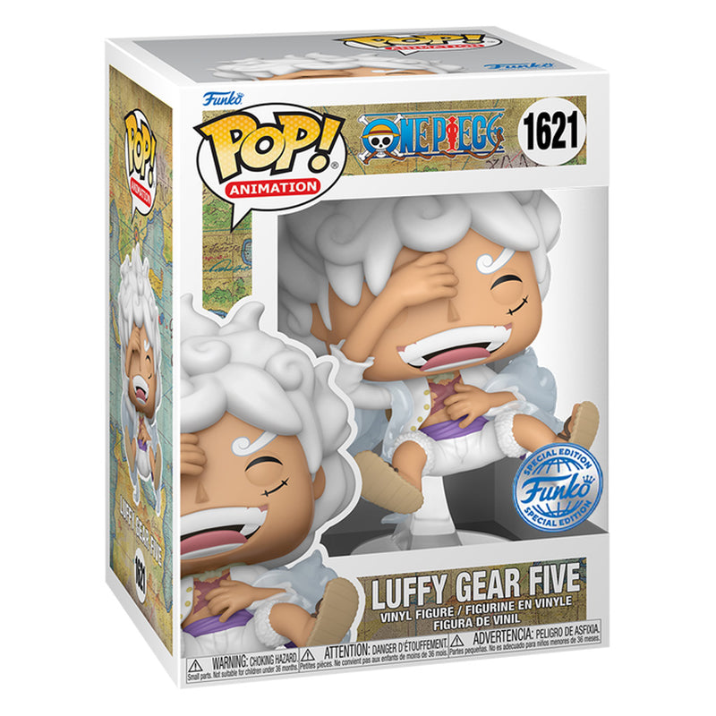 Boneco Funko POP Luffy Gear Five 1621 Exclusivo Anime One Piece Brinquedo Colecionável Presente Coleção Criança