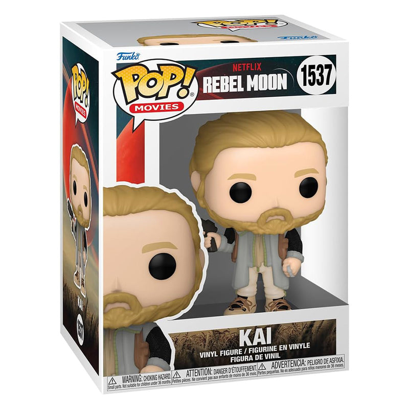 Boneco Funko POP Kai 1537 Netflix Série Rebel Moon Brinquedo Colecionável Presente Coleção Criança