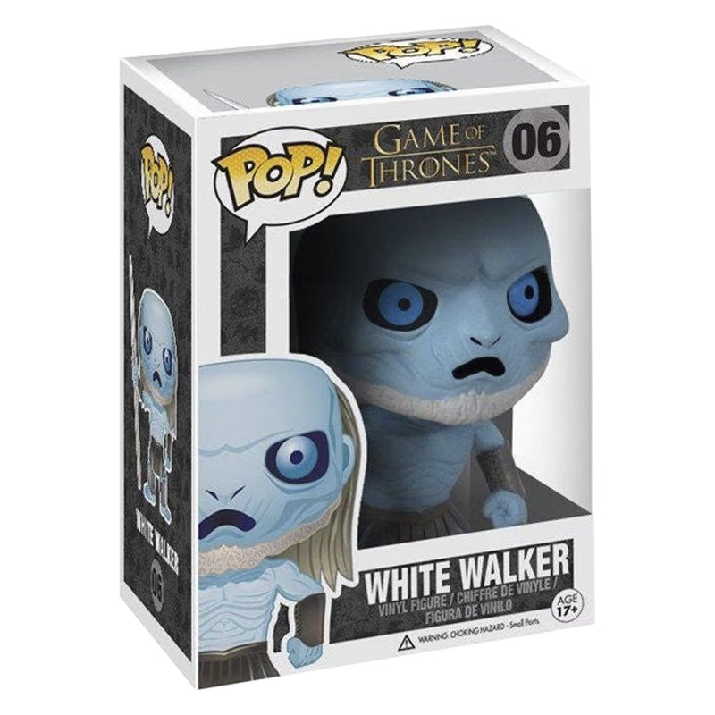 Boneco Funko POP White Walker 06 Game Of Thrones Caminhantes Brancos Série TV Brinquedo Colecionável Presente Coleção Criança