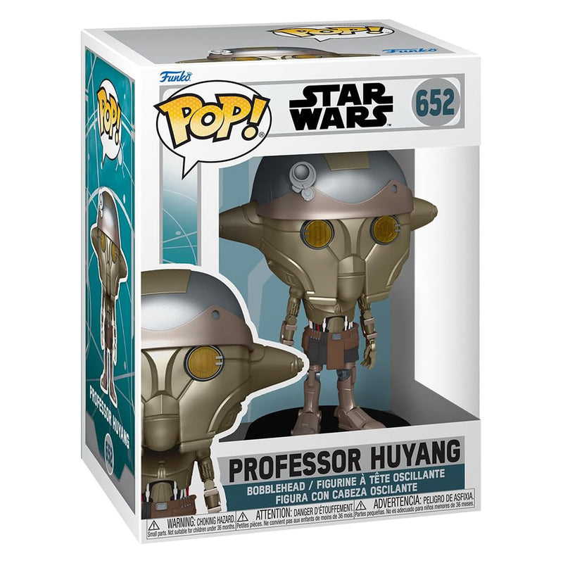 Boneco Funko POP Professor Huyang 652 Star Wars Disney Série Ahsoka Brinquedo Colecionável Presente Coleção Criança