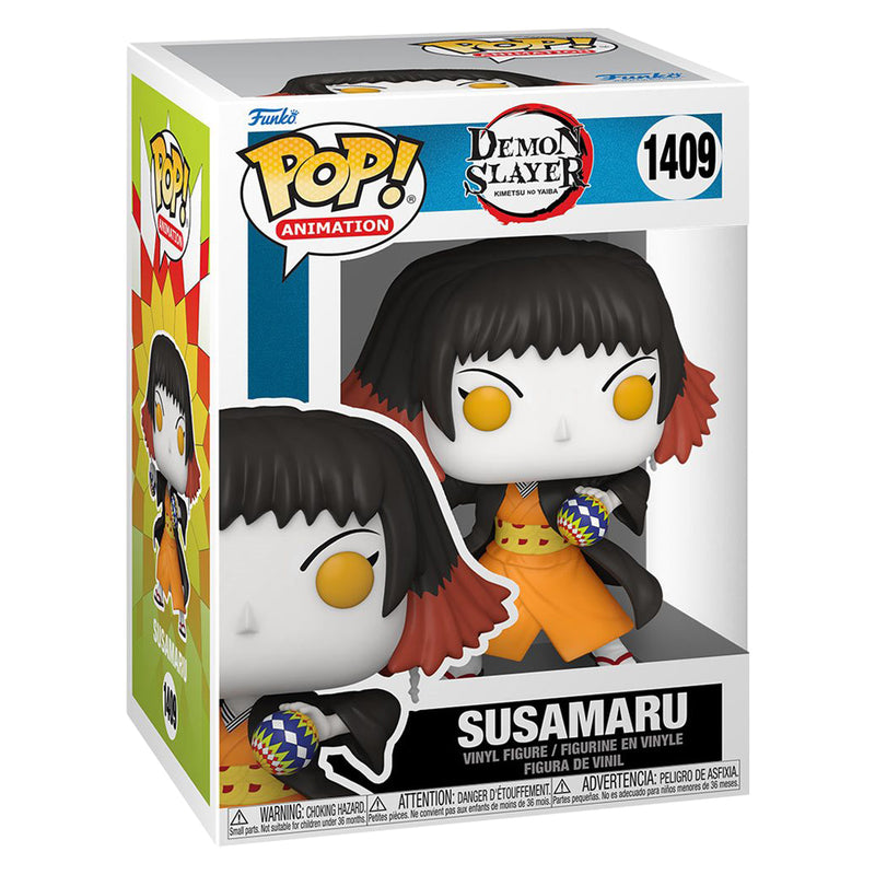 Boneco Funko POP Susamaru 1409 Anime Demon Slayer Kimestu no Yaiba Brinquedo Colecionável Presente Coleção Criança