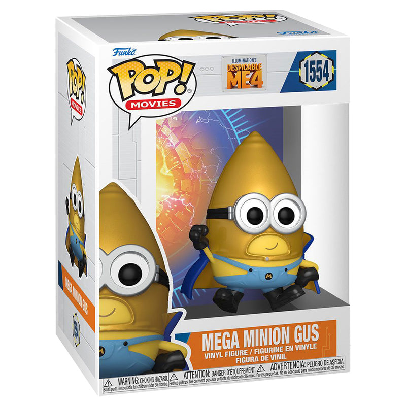 Boneco Funko POP Mega Minion Gus 1554 Disney Filme Meu Malvado Favorito Brinquedo Minions Despicable ME Colecionável Presente Coleção Colecionável Criança