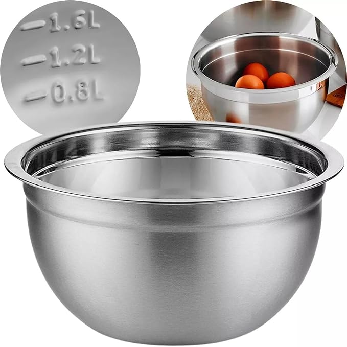 Tigela Ke Home Mixing Bowl Multiuso Aço Inox 22 Centímetros