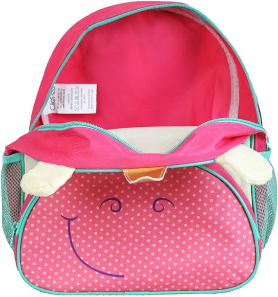 Mochila de Costas Infantil Unicórnio Rosa Animais Escolar Menina - Clio Pets