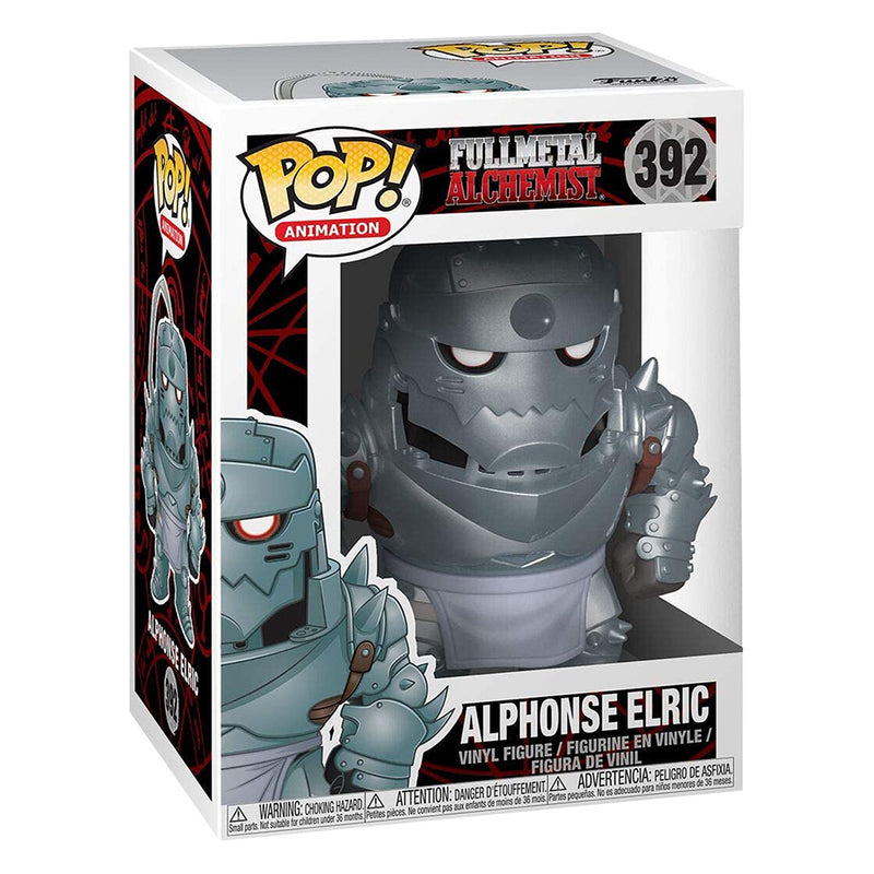 Boneco Funko POP Alphonse Elric 392 Anime Manga Fullmetal Alchemist Brotherhood Brinquedo Colecionável Presente Criança