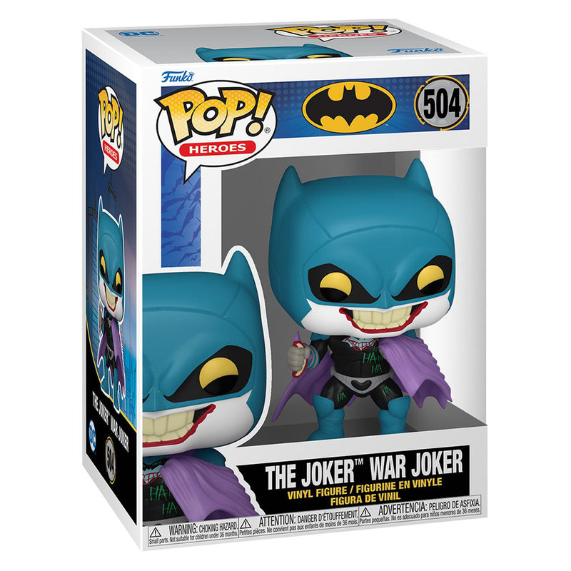 Boneco Funko POP Heróis Batman Warzone - The Joker War Joker Coringa que Ri Brinquedo Colecionável Coleção Criança 504 - Megalonania