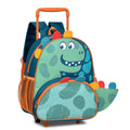 Mochila De Carrinho Mala Bolsa Dinossauro Escolar Aulas Creche Infantil Menino Clio