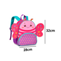 Mochila de Costas Bolsa Mala Borboleta Menina Infantil Criança Rosa Roxo Clio