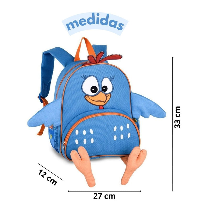 Mochila de Costas Bolsa Mala Galinha Pintadinha  Infantil Escolar Clio