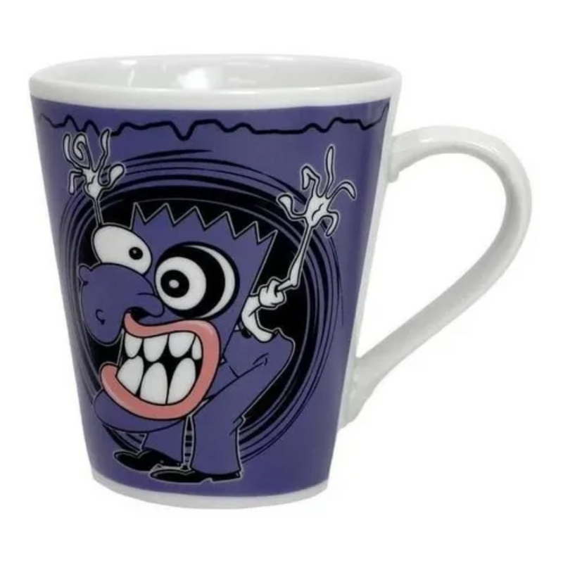 Caneca Coragem Cão Covarde Cartoon Network Piticas Courage Desenho