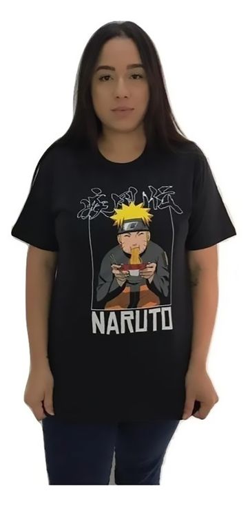 Camiseta Naruto Uzumaki Lamen Piticas Anime Desenho Hokage - Megalonania