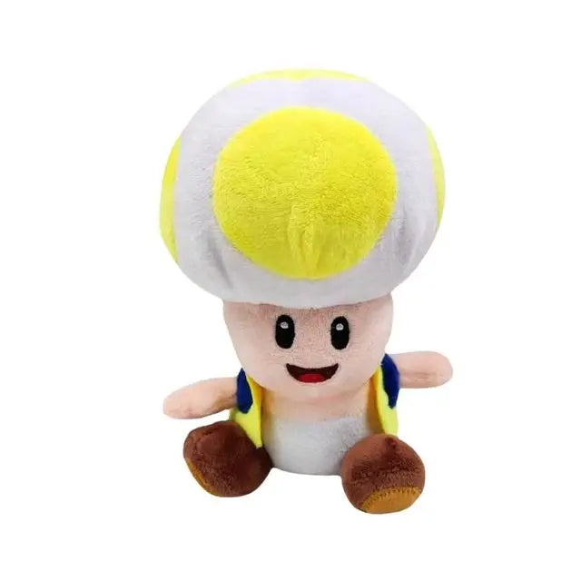 Brinquedo de Pelúcia Toad Figuras de Jogos de Game Super Mário Bros Decoração Criança Macio Travesseiro de Pelúcia 20cm - Megalonania