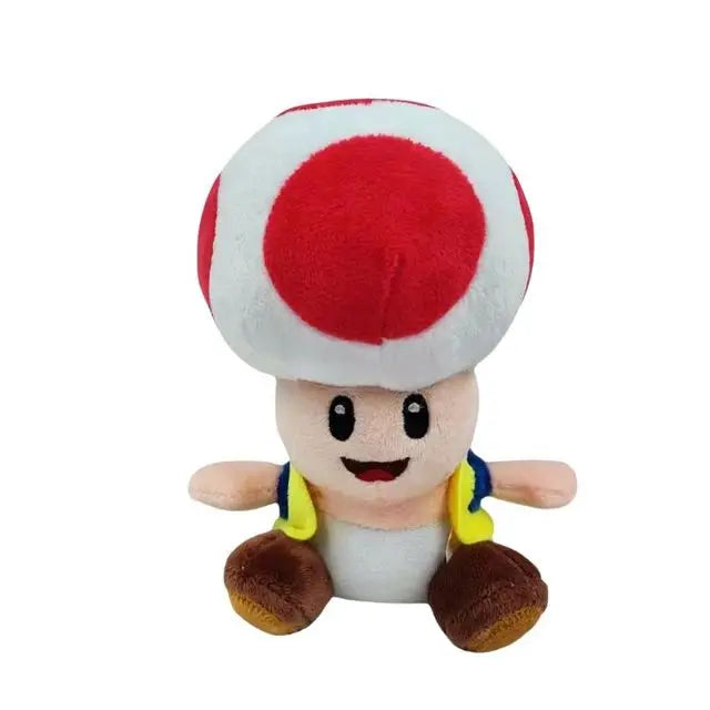 Brinquedo de Pelúcia Toad Figuras de Jogos de Game Super Mário Bros Decoração Criança Macio Travesseiro de Pelúcia 20cm - Megalonania