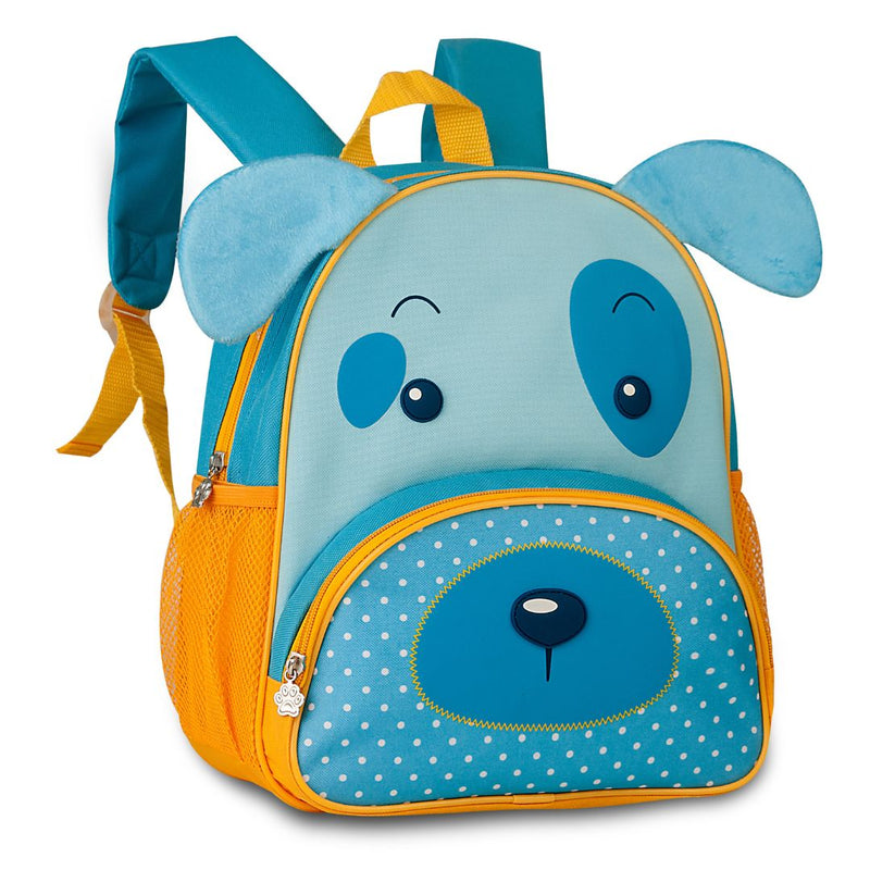 Kit Mochila de Costas Cachorrinho Azul Bolsa Mala Lancheira Térmica Duas Alças Infantil MAsculino Escolar Lanchinho Clio