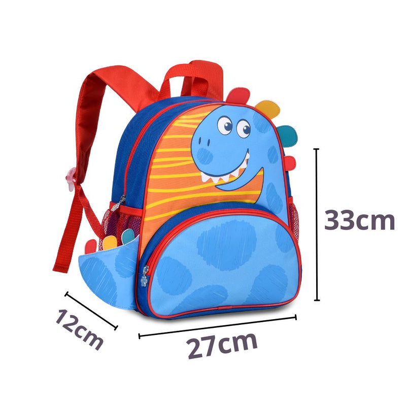 Mochila de Costas Bolsa Mala Dinossauro Menino Infantil Bebê Criança Verde Escolar Azul Clio