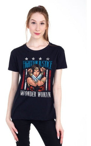 Camiseta Baby Look Mulher Maravilha Piticas Wonder Woman Dc - Megalonania