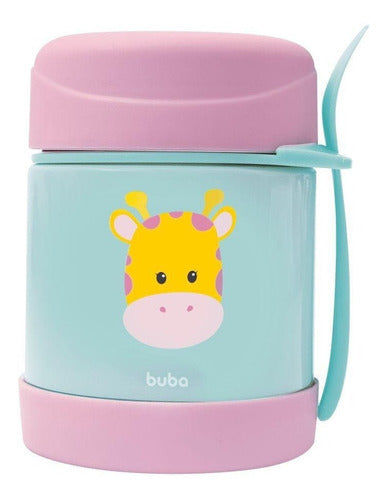 Pote Térmico Alimentação Papinha Inox Animal Fun Bebe Girafa Buba